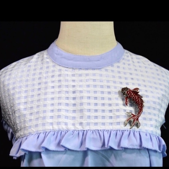 Green Koi Fish Brooch Pin - Picture 6 of 6